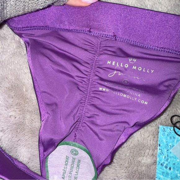 Hello Molly | Purple Scrunch Bikini Bottoms - Picture 3 of 5